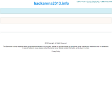 Tablet Screenshot of hackarena2013.info